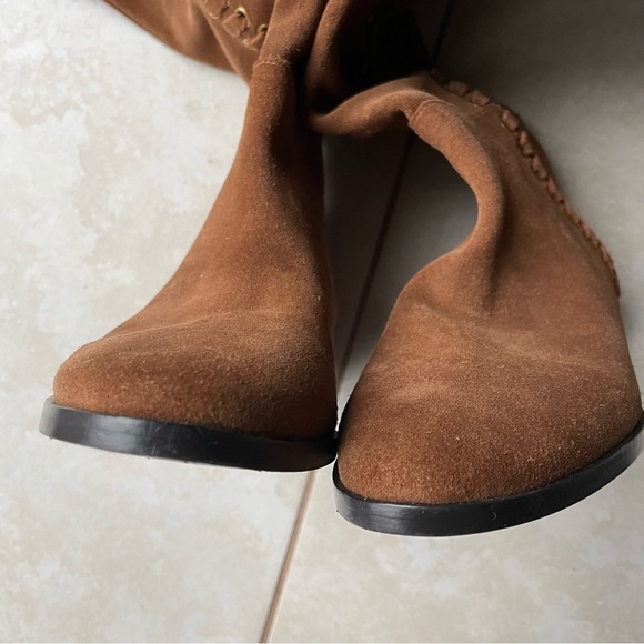 Michael Kors Malin Grommet Suede Boot Over Knee OTK OTN size 5.5 women’s boots - Picture 13 of 17
